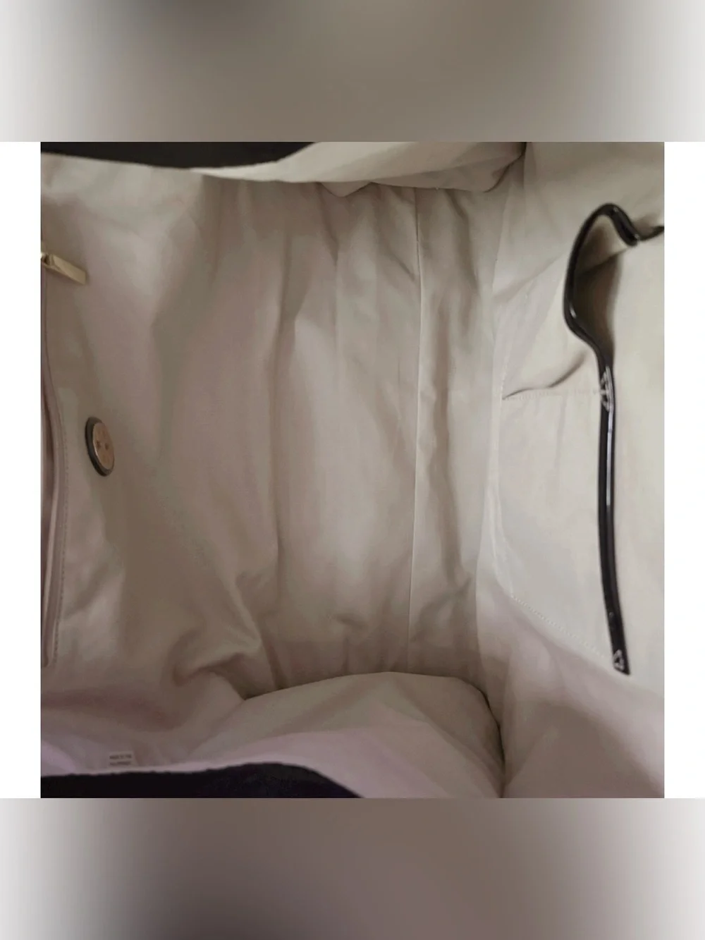 Tory Burch Ella black nylon & leather large tote